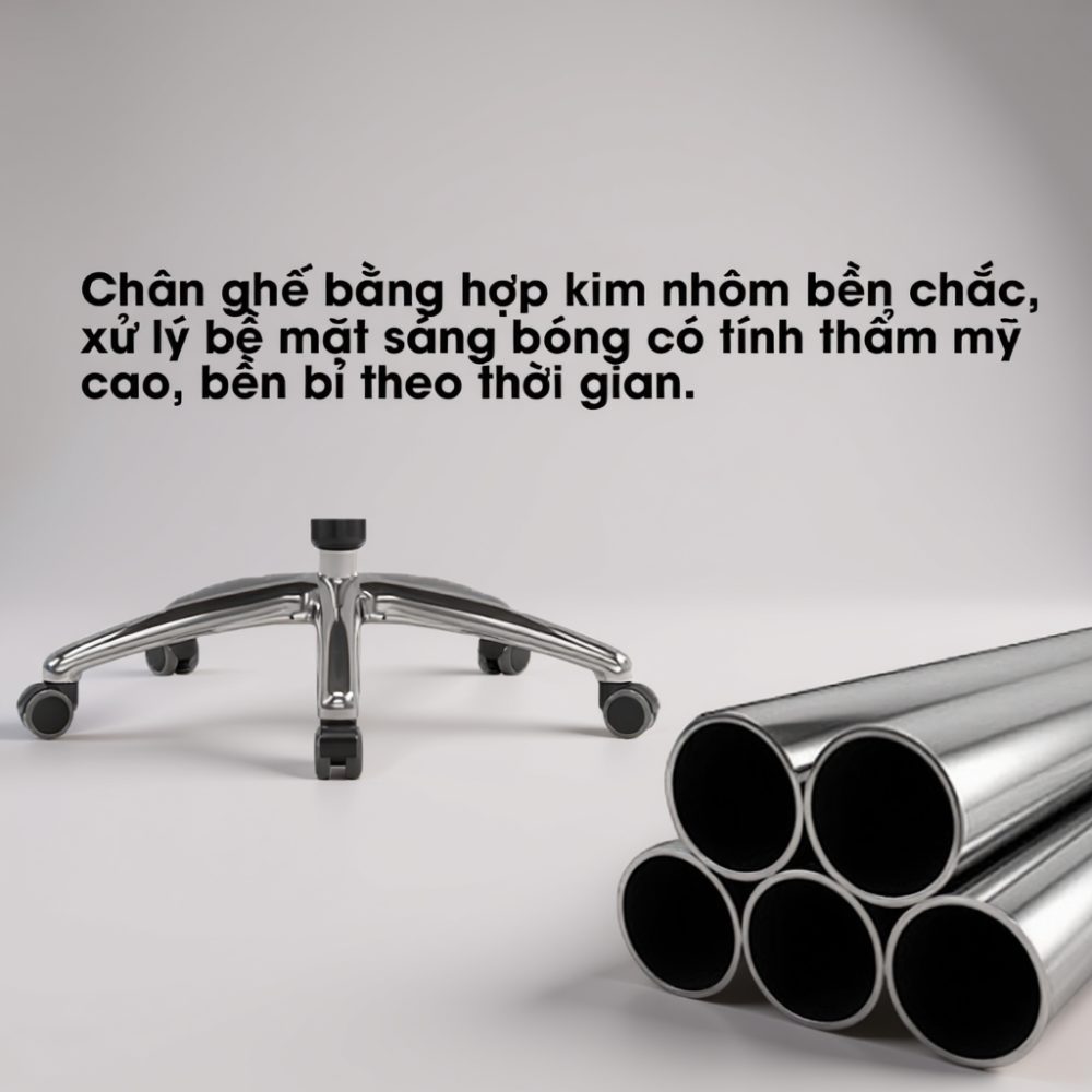 Tựa tay hợp kim nhôm bọc da PU êm ái