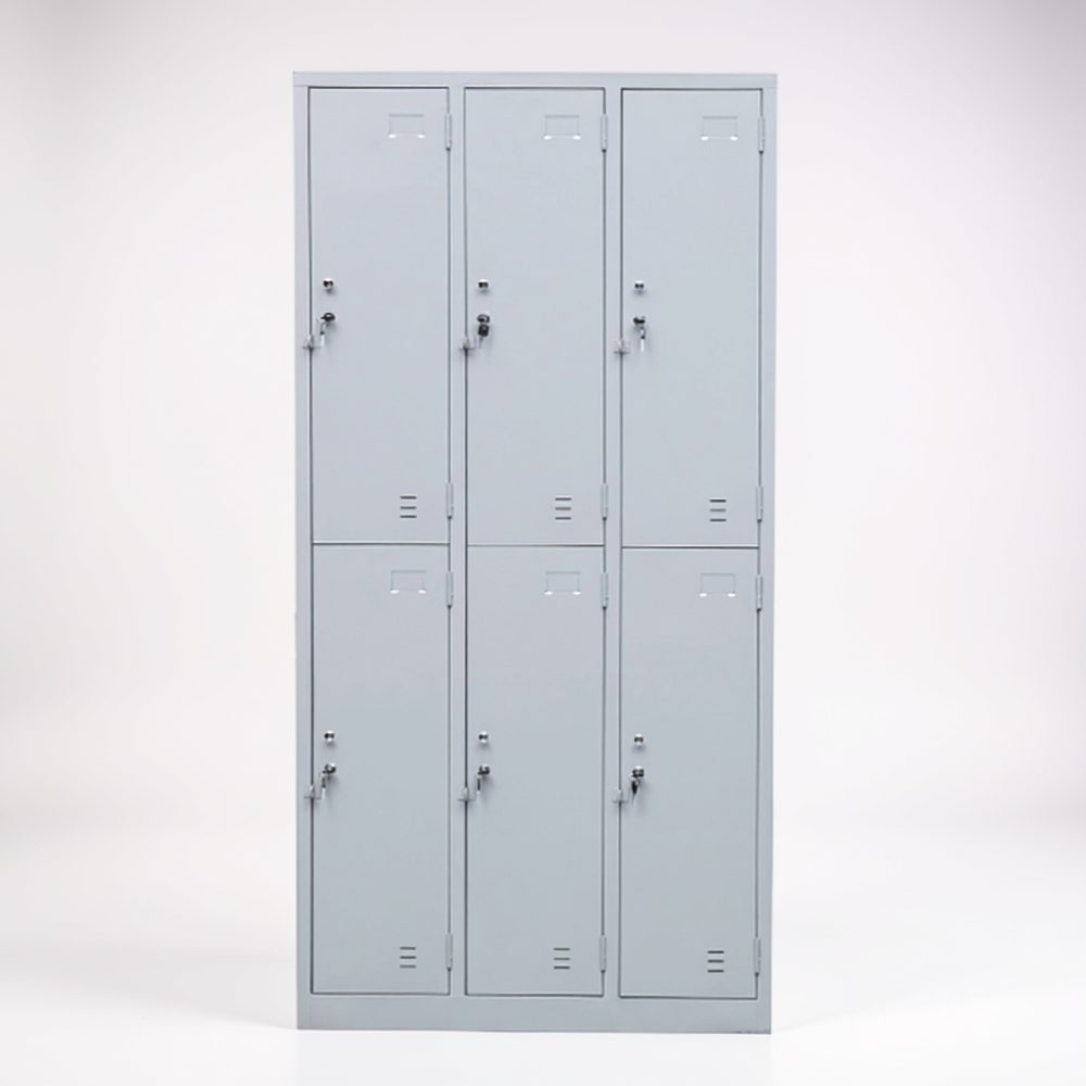 Khóa PVC an toàn trên từng ngăn tủ sắt QA6