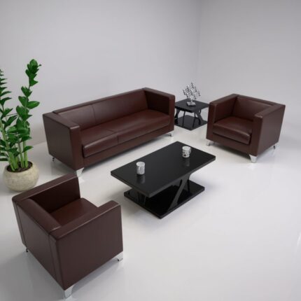 Sofa Tiếp Khách Văn Phòng Cao Cấp Da Cleo – SVP04