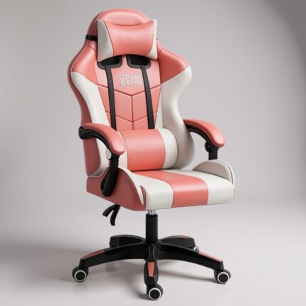 Ghế Gaming Ngả 140° Có Gác Chân Hồng Trắng Zero G1208-H