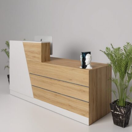 Bàn Lễ Tân 2m Gỗ MFC Sang Trọng – BLT03V