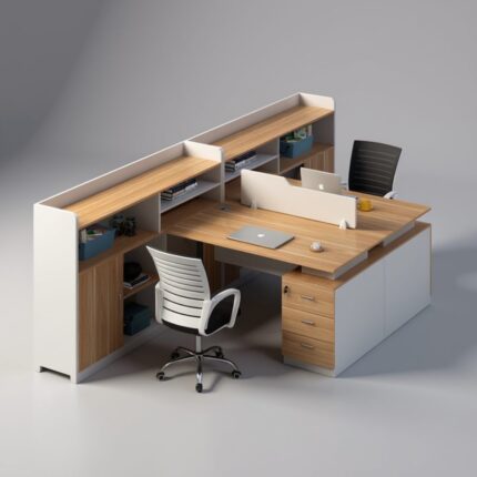 Bàn Đôi Văn Phòng CB0912 – Module 2 Người 240x150 MFC Melamine