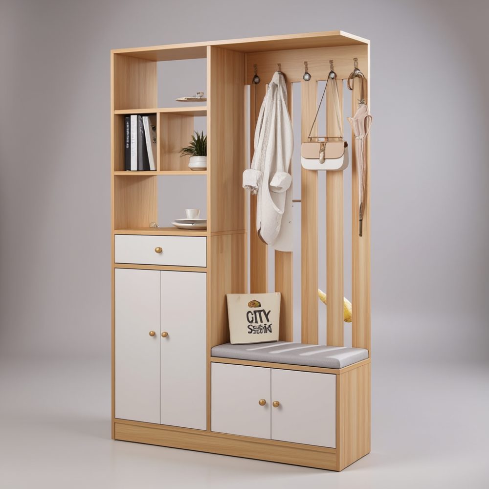 Tủ giày TG34 diện tích chứa đồ thoải mái, tiện nghi cho cả gia đình